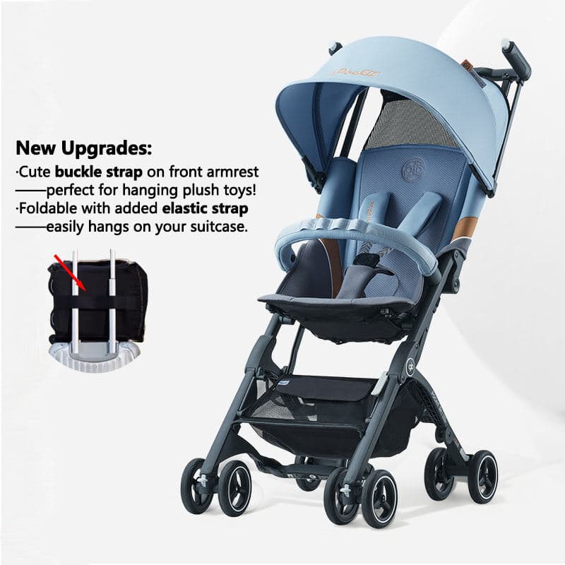 gb Pockit+ All-Terrain, Ultra Compact Lightweight baby pockit Travel Stroller for Babies & Toddlers, Carry-On flight Luggage Compliant