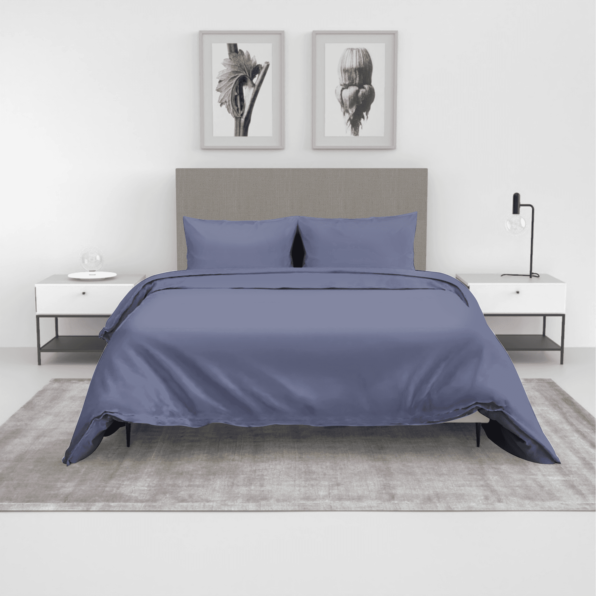 Joyce & Diana Grand Collection 100% Cotton 400TC 3in1 Bedsheet Set - 2 Pillowcases & 1 Fitted Sheet - (Single/Double/Queen/King)