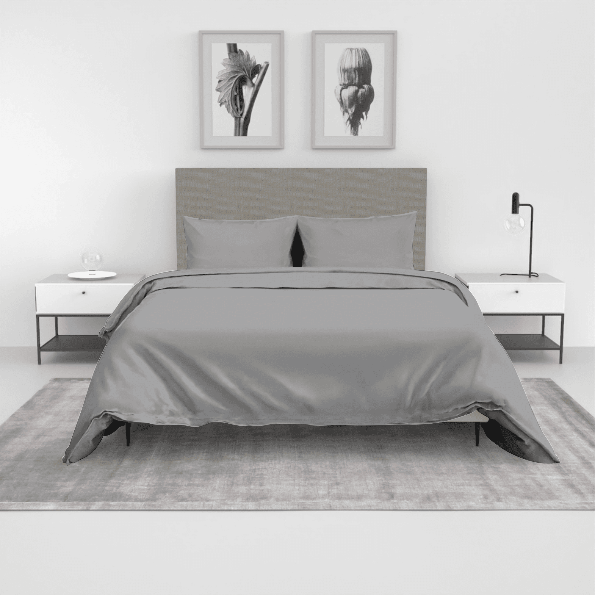 Joyce & Diana Grand Collection 100% Cotton 400TC 3in1 Bedsheet Set - 2 Pillowcases & 1 Fitted Sheet - (Single/Double/Queen/King)