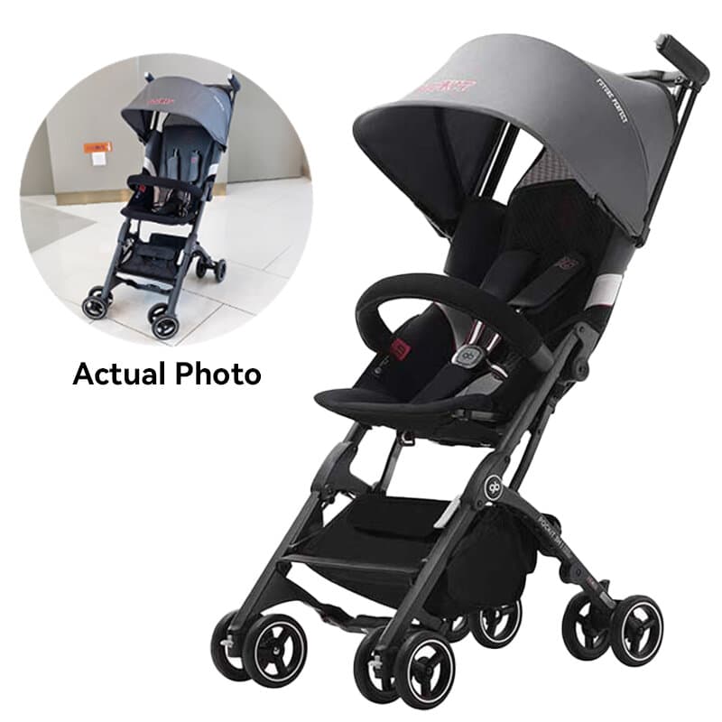 gb Pockit+ All-Terrain, Ultra Compact Lightweight baby pockit Travel Stroller for Babies & Toddlers, Carry-On flight Luggage Compliant