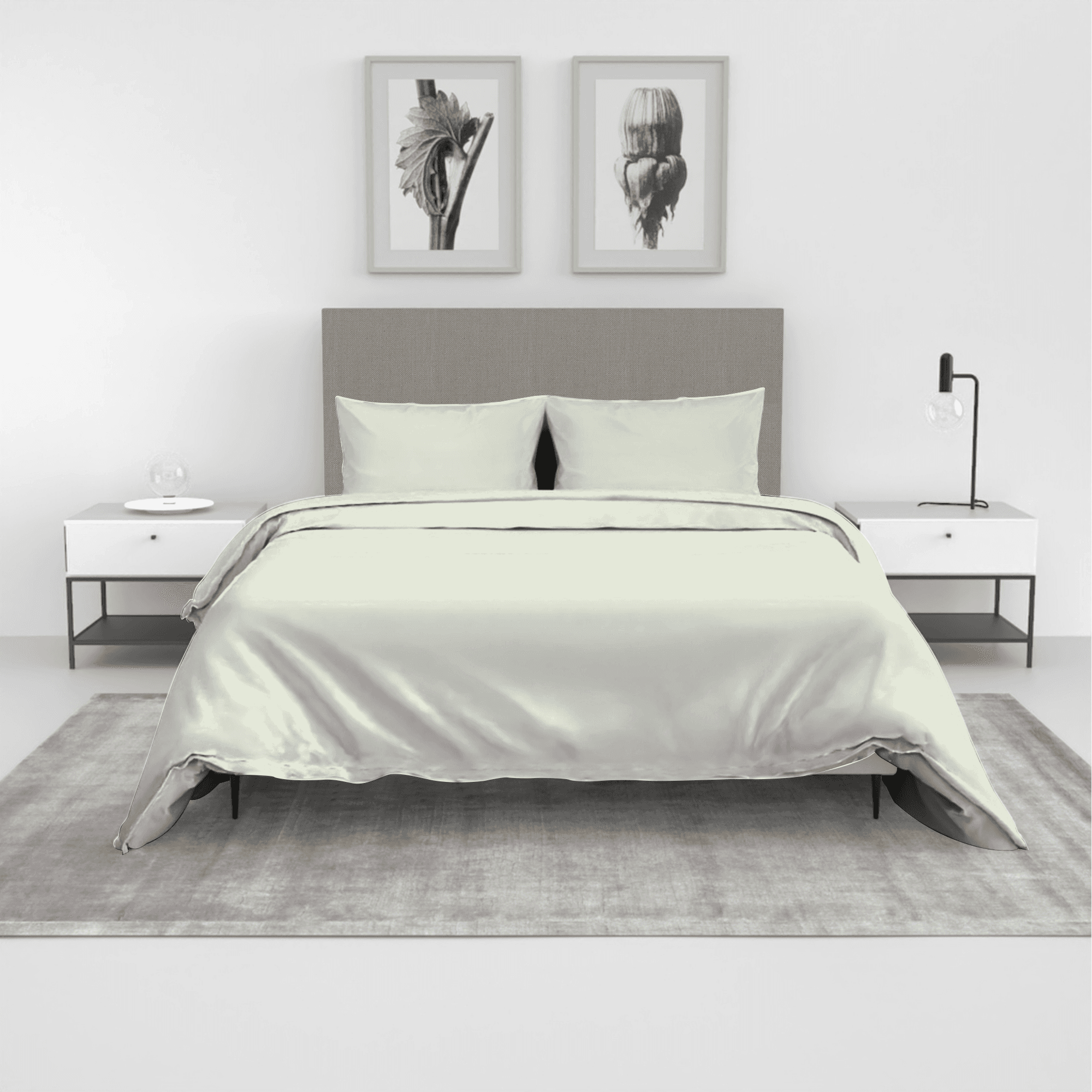 Joyce & Diana Grand Collection 100% Cotton 400TC 3in1 Bedsheet Set - 2 Pillowcases & 1 Fitted Sheet - (Single/Double/Queen/King)