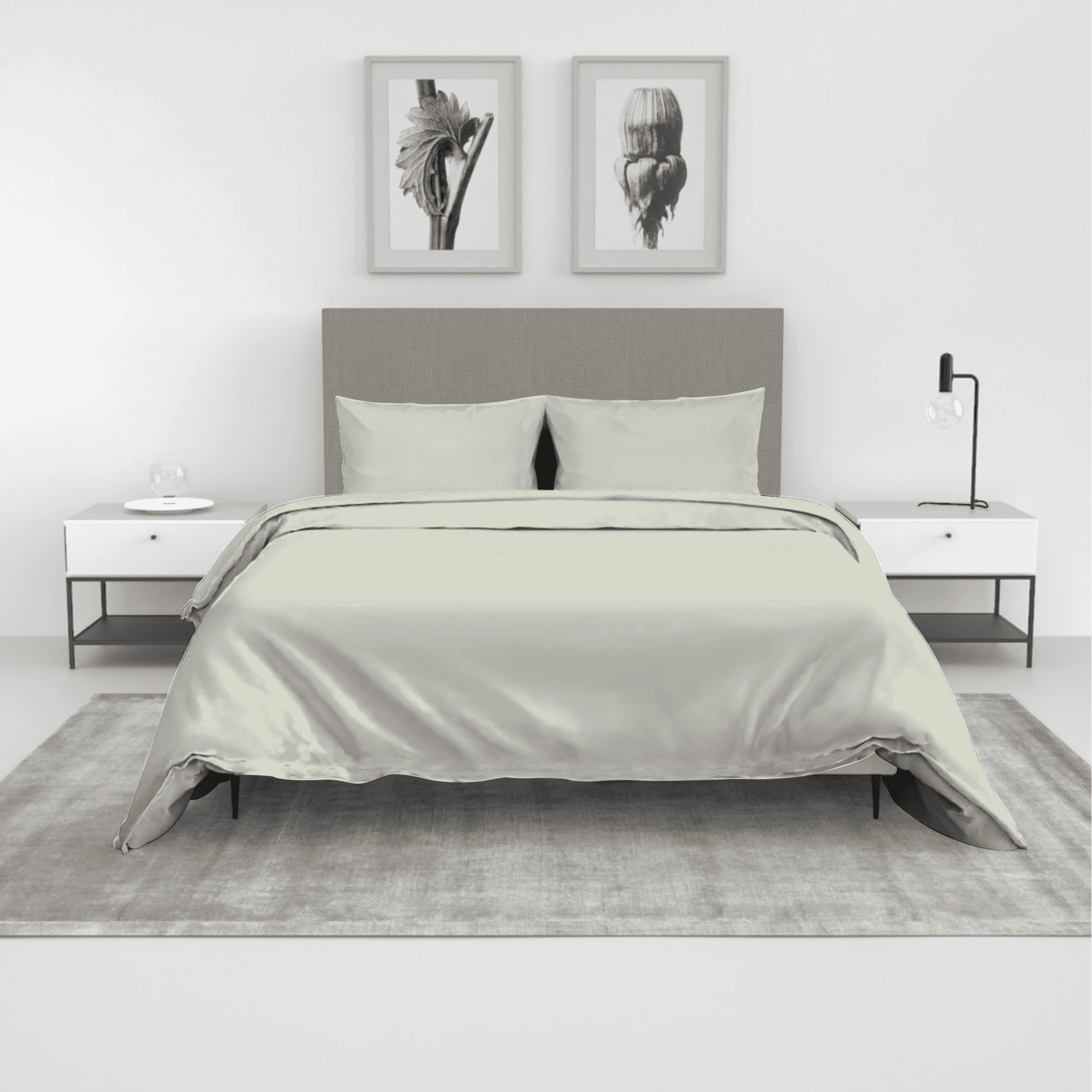 Joyce & Diana Grand Collection 100% Cotton 400TC 3in1 Bedsheet Set - 2 Pillowcases & 1 Fitted Sheet - (Single/Double/Queen/King)