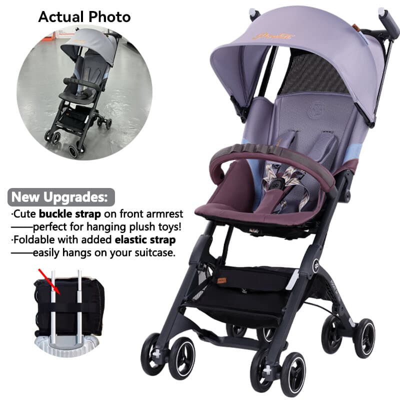 gb Pockit+ All-Terrain, Ultra Compact Lightweight baby pockit Travel Stroller for Babies & Toddlers, Carry-On flight Luggage Compliant