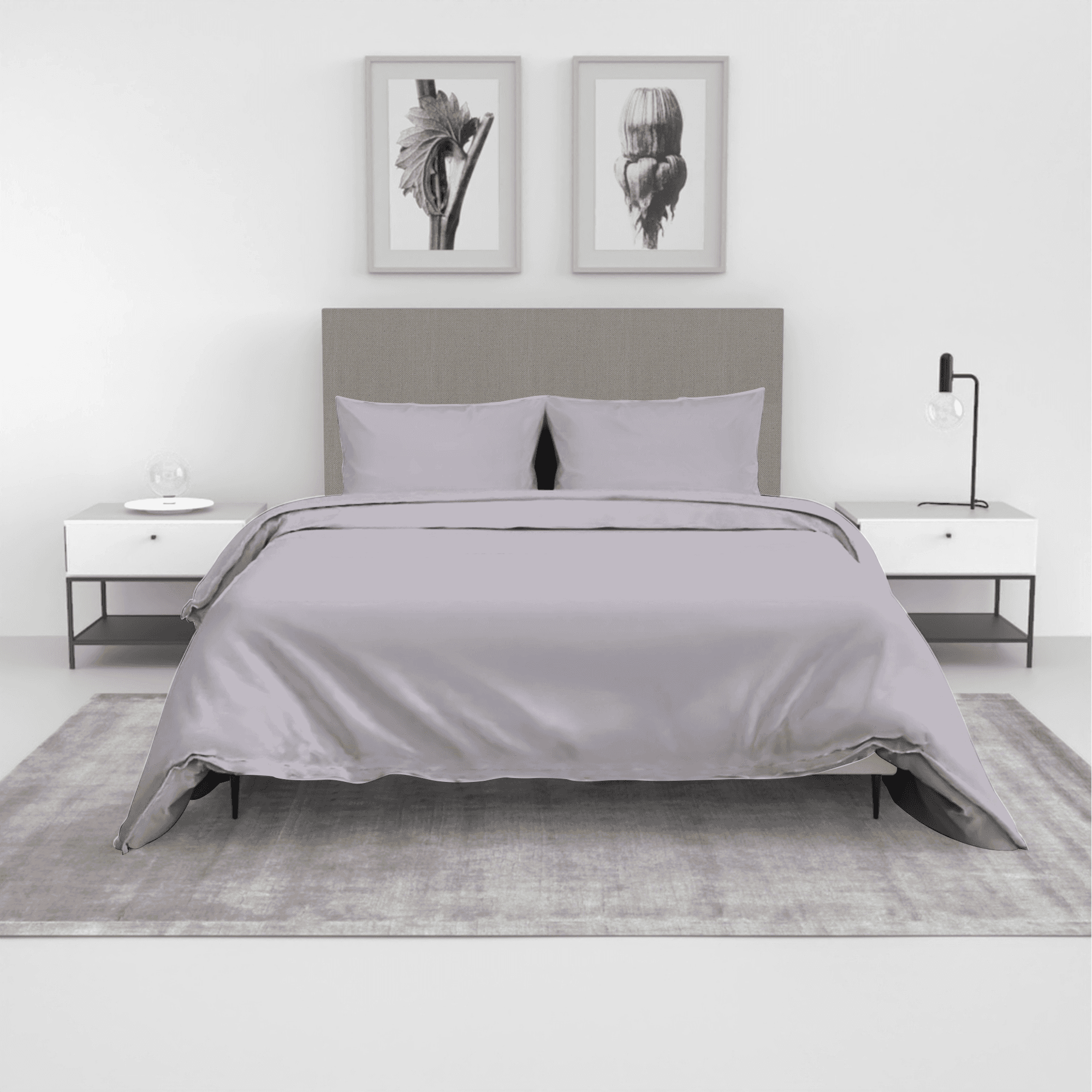 Joyce & Diana Grand Collection 100% Cotton 400TC 3in1 Bedsheet Set - 2 Pillowcases & 1 Fitted Sheet - (Single/Double/Queen/King)