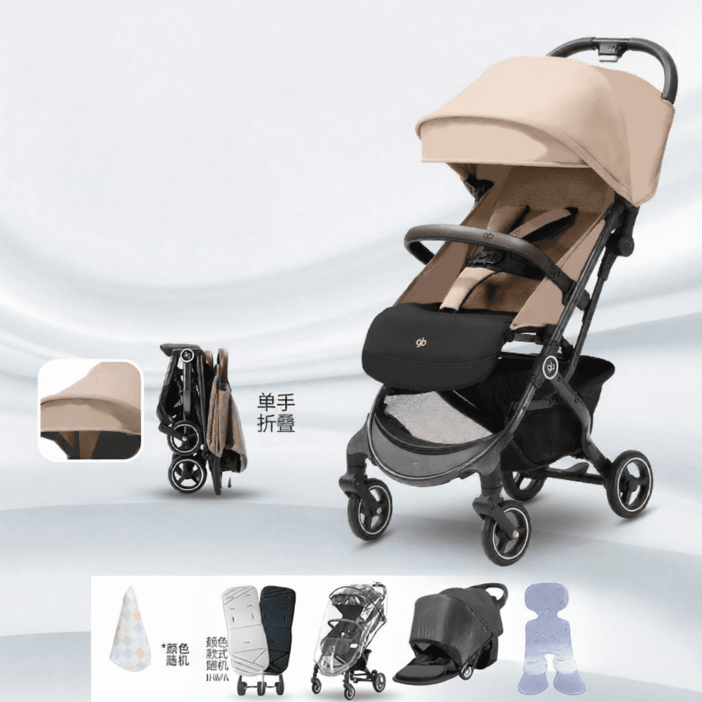 Portable Travel Stroller Can Sit or Recline