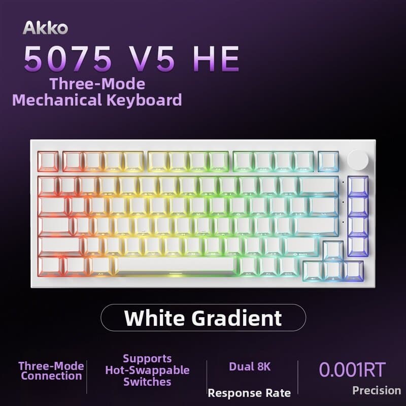Tri-Mode Magnetic Axis TMR Dual-Lit Gaming Keyboard
