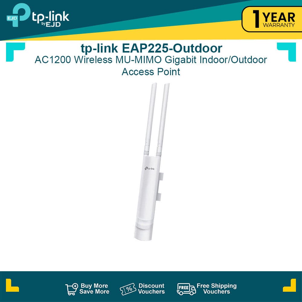 tp-link EAP225-Outdoor AC1200 Wireless MU-MIMO Gigabit Indoor/Outdoor Access Point