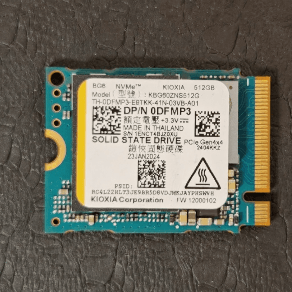PCIe4.0 NVMe SSD 512GB