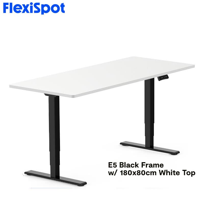 FlexiSpot E5 Standard Standing Desk Height Adjustable 2-Motor 3-Stage Reversed Column