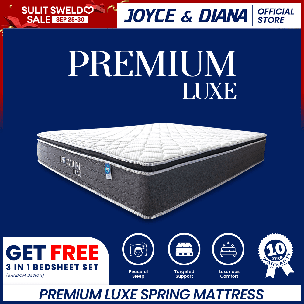 Joyce & Diana Premium Luxe advanced Orthopedic 5-Zone Spring Mattress w/ 2inch pillow top