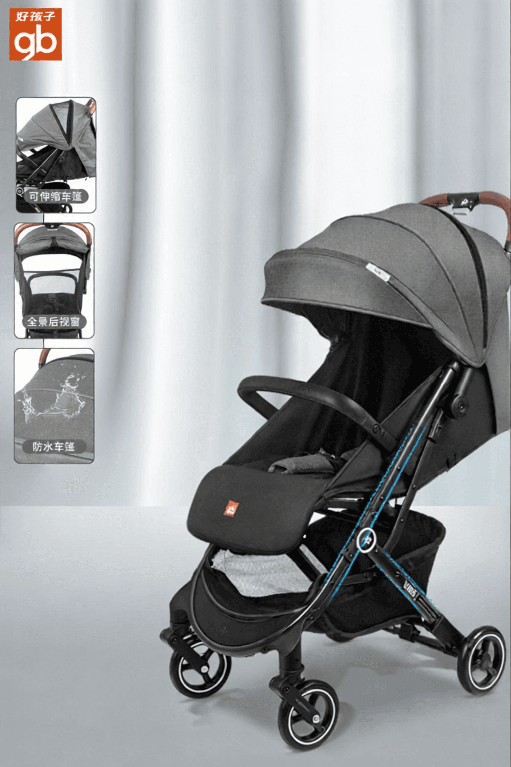 Foldable Lightweight Stroller Portable Baby Car