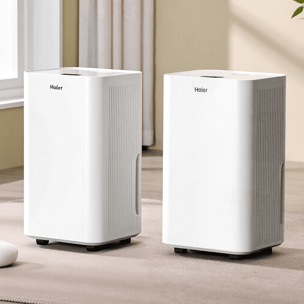 Silent Bedroom Basement High Power Dehumidifier for Humid Seasons 12L