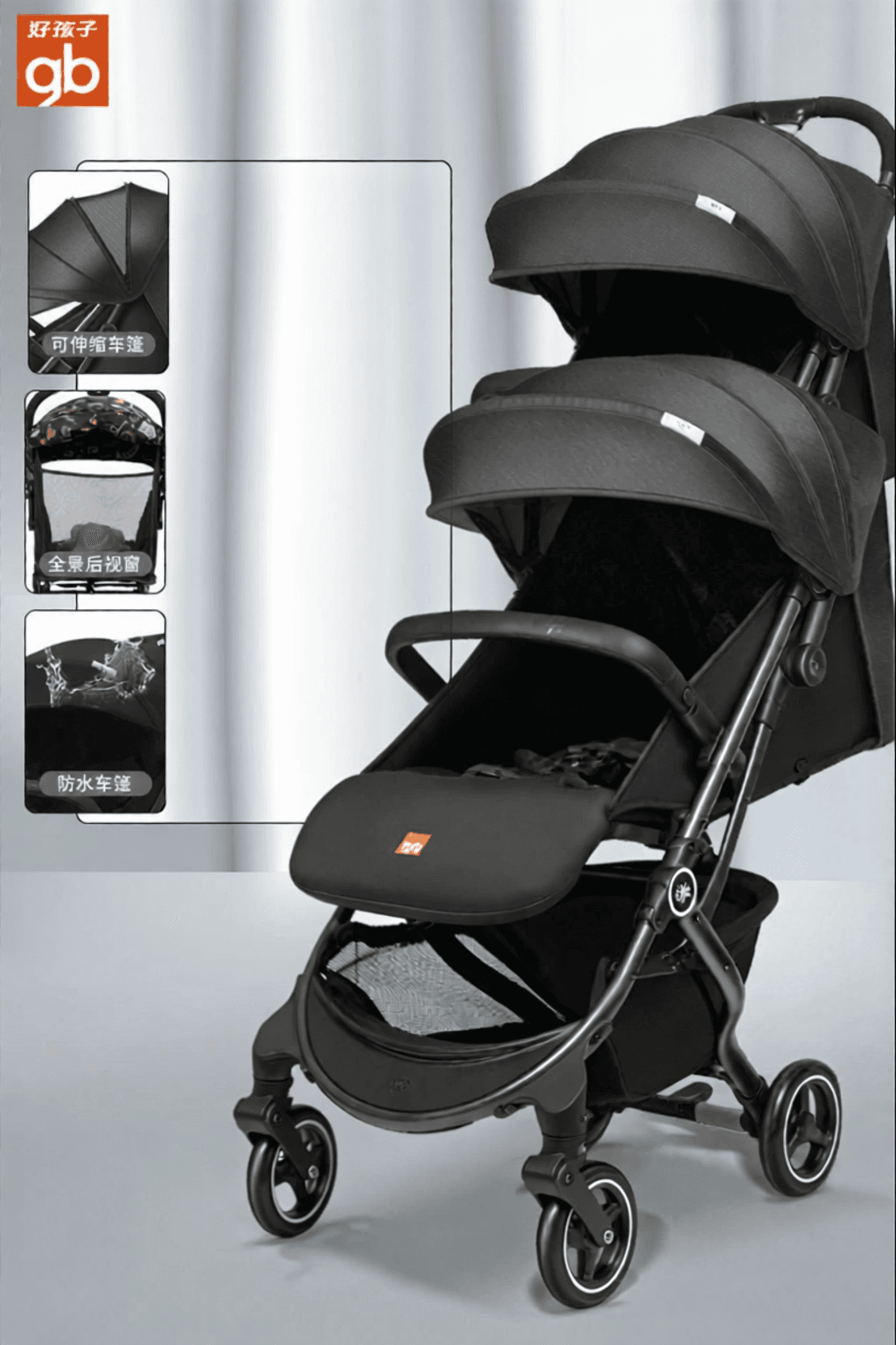 Foldable Lightweight Stroller Portable Baby Car