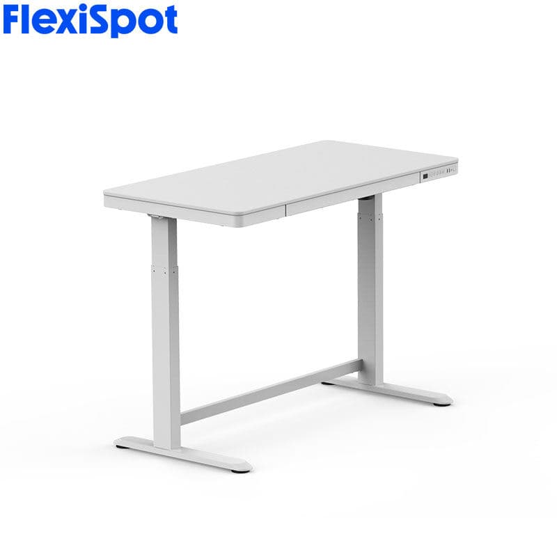 FlexiSpot Comhar E8 All-in-One Standing Desk with Tempered Glass/Wooden Top - 48"