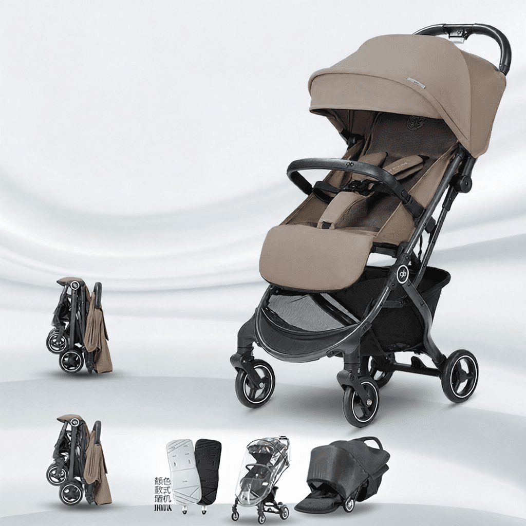 Portable Travel Stroller Can Sit or Recline