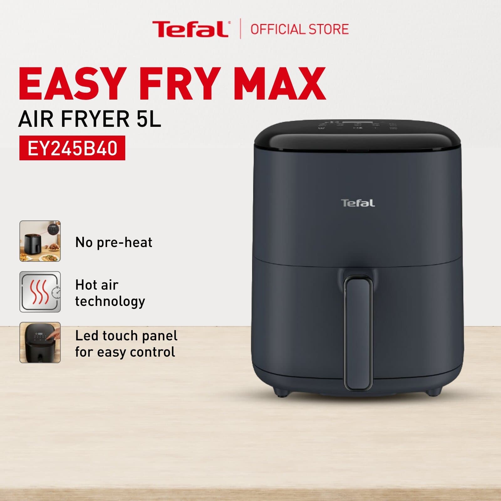 Tefal Easy Fry Max Air Fryer EY245B40 5L
