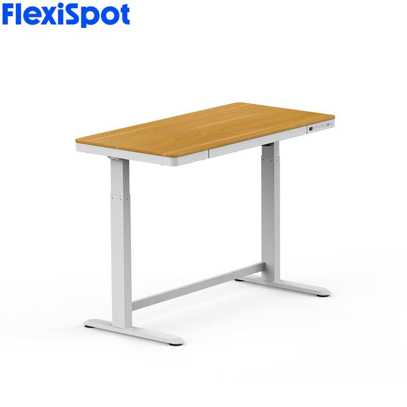 FlexiSpot Comhar E8 All-in-One Standing Desk with Tempered Glass/Wooden Top - 48"