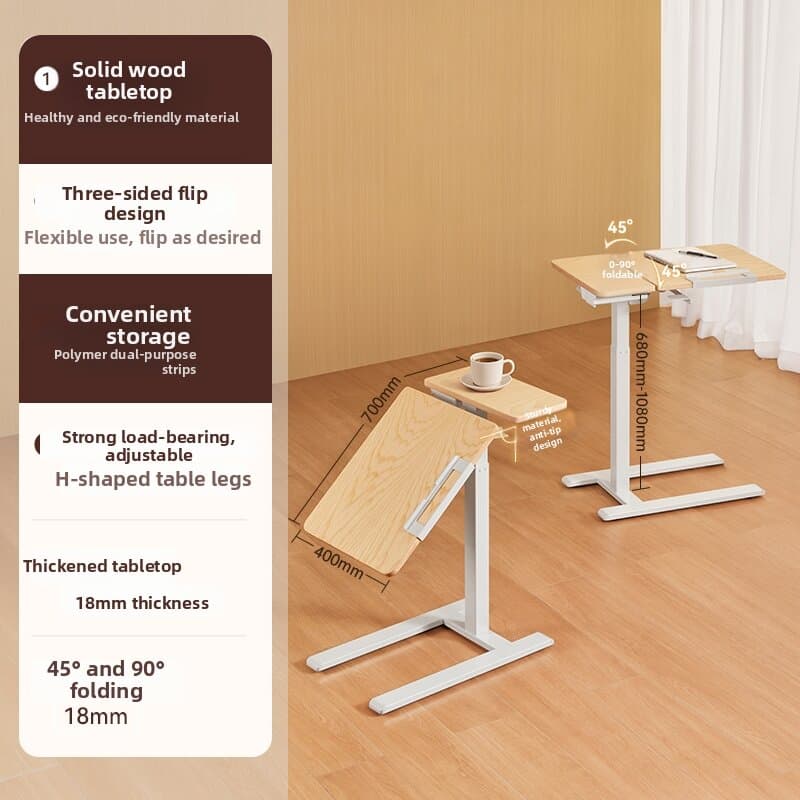 Height Adjustable Portable Flip Desk