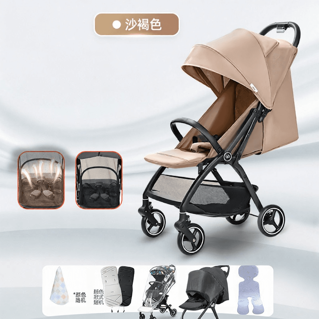 Portable Travel Stroller Can Sit or Recline