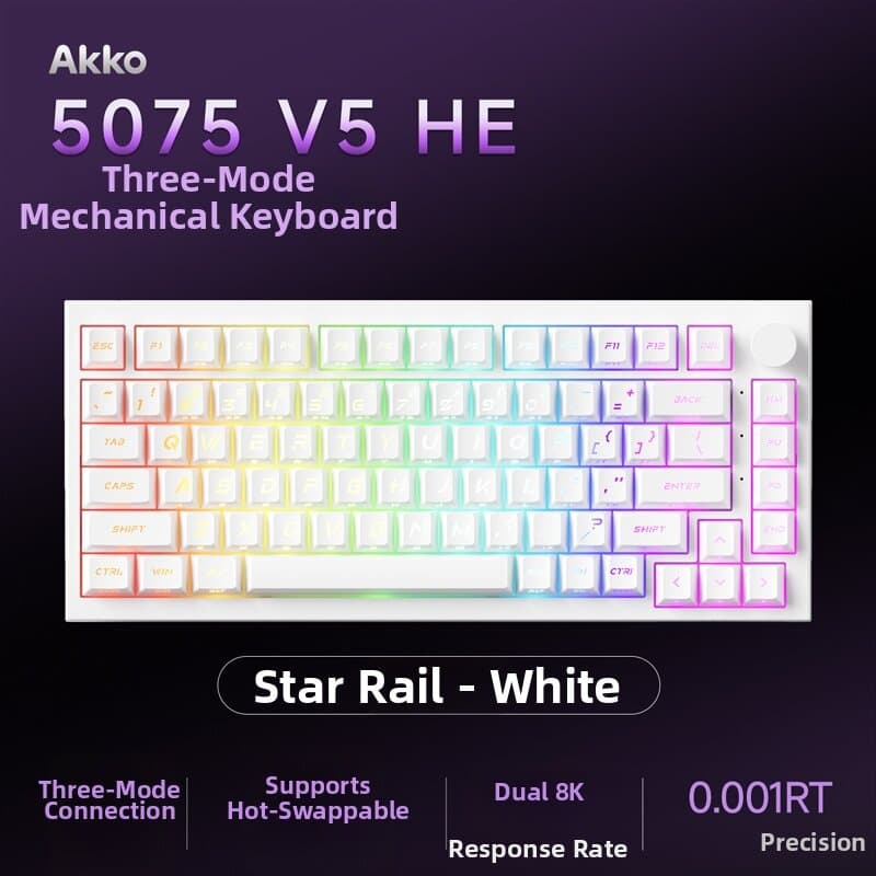 Tri-Mode Magnetic Axis TMR Dual-Lit Gaming Keyboard
