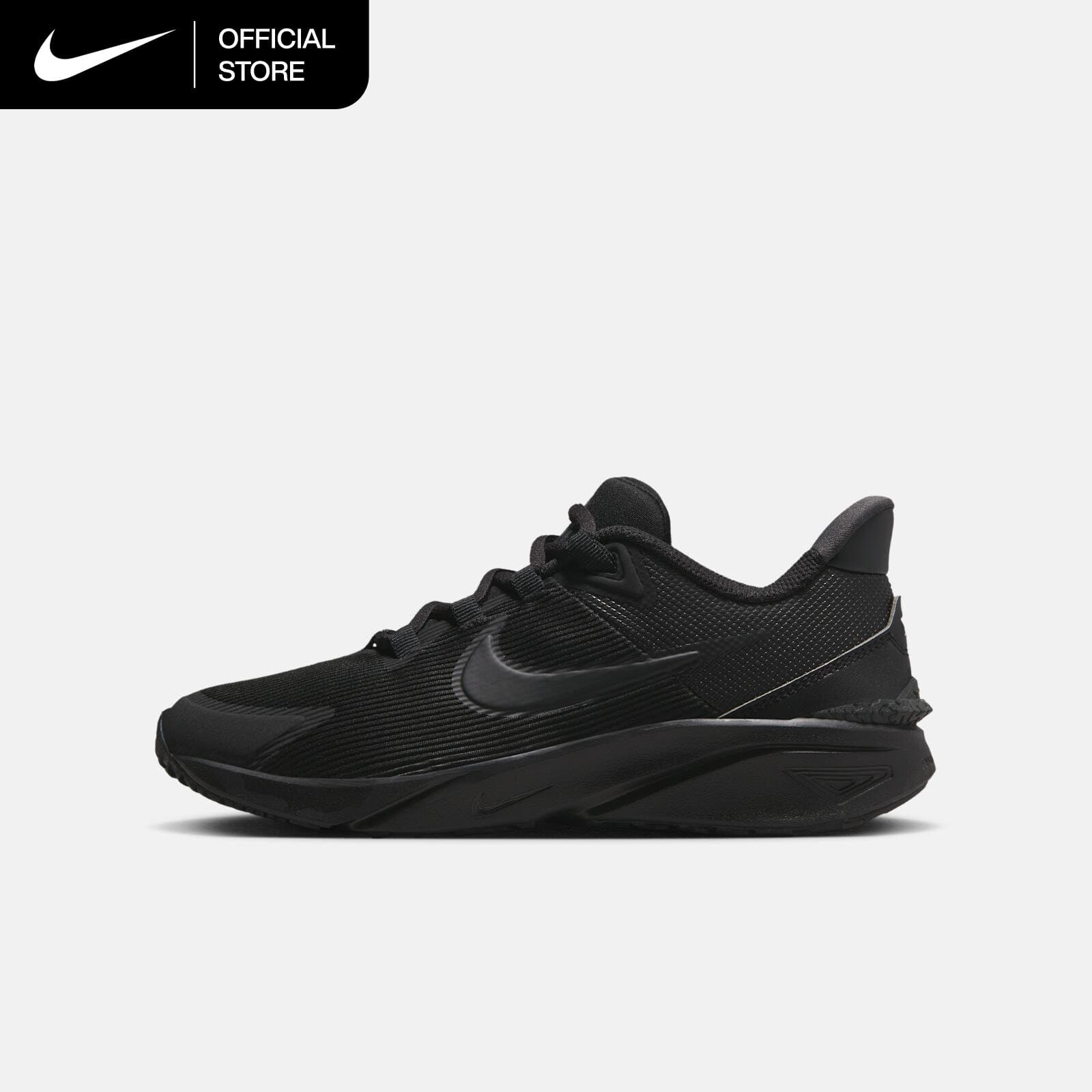 Nike Star Runner 4 Big Kids' Road Running Shoes - Black [DX7615-002]