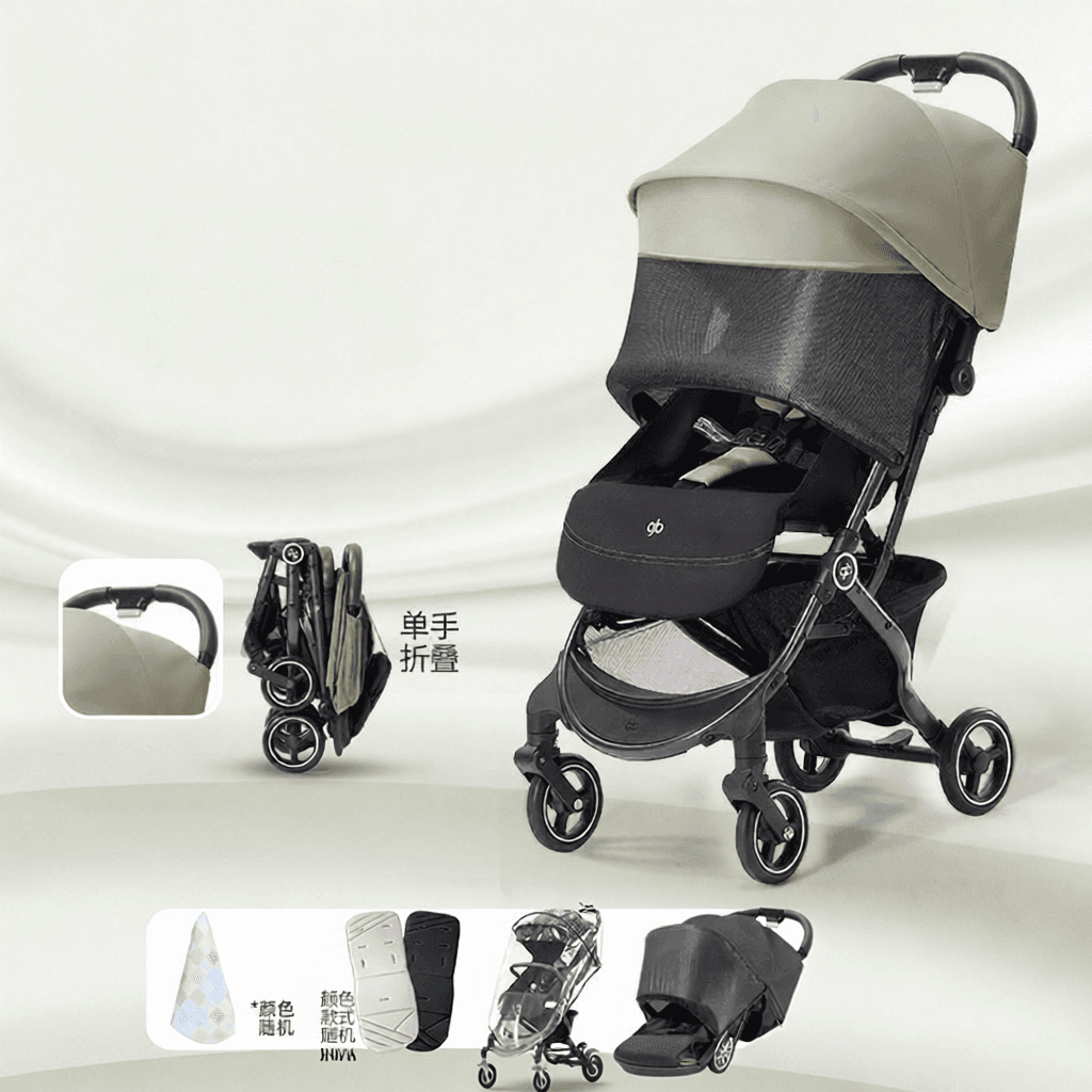 Portable Travel Stroller Can Sit or Recline