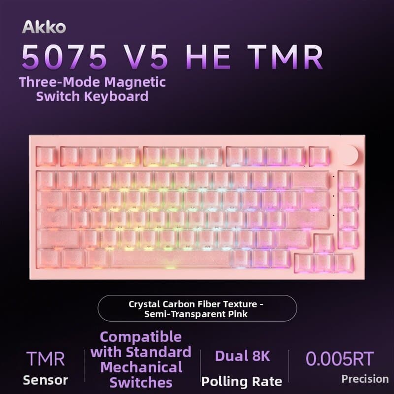 Tri-Mode Magnetic Axis TMR Dual-Lit Gaming Keyboard