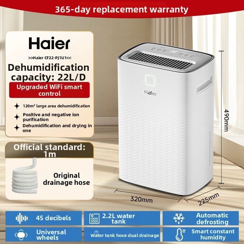 Quiet Portable Dehumidifier for Home Use Energy Efficient High Efficiency Dehumidification for Bedroom Basement Closet Anti Mold Moisture Removal with Smart App Control