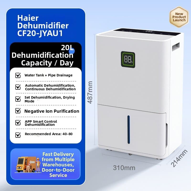 Quiet Home Dehumidifier 20L