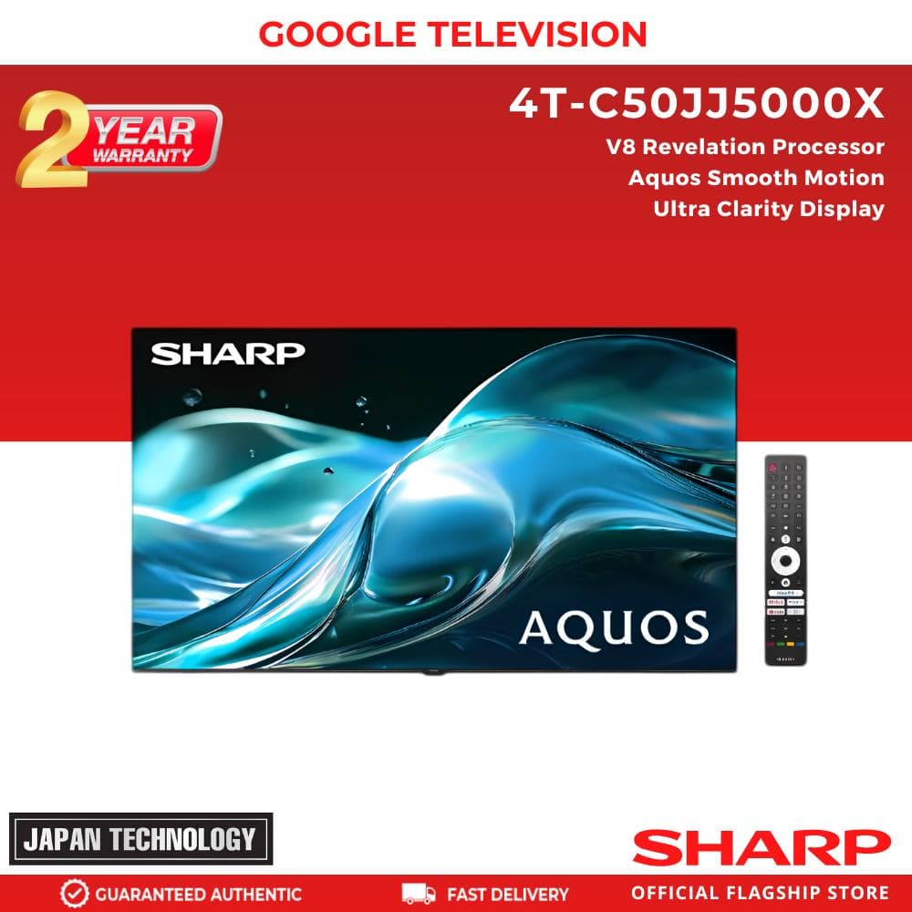 SHARP 4T-C50JJ5000X 4K 50" GOOGLE TV