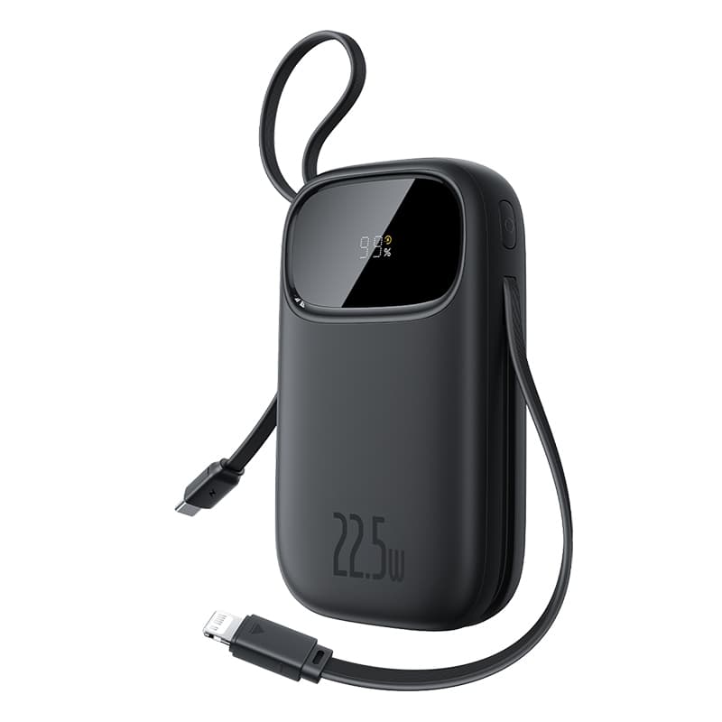 Baseus Qpow3 20000mAh Powerbank 22.5W Multi Device Charging Fast Charging with Built-in 2 Cable 4 Output 2 Input LED Display Portable Power bank Original