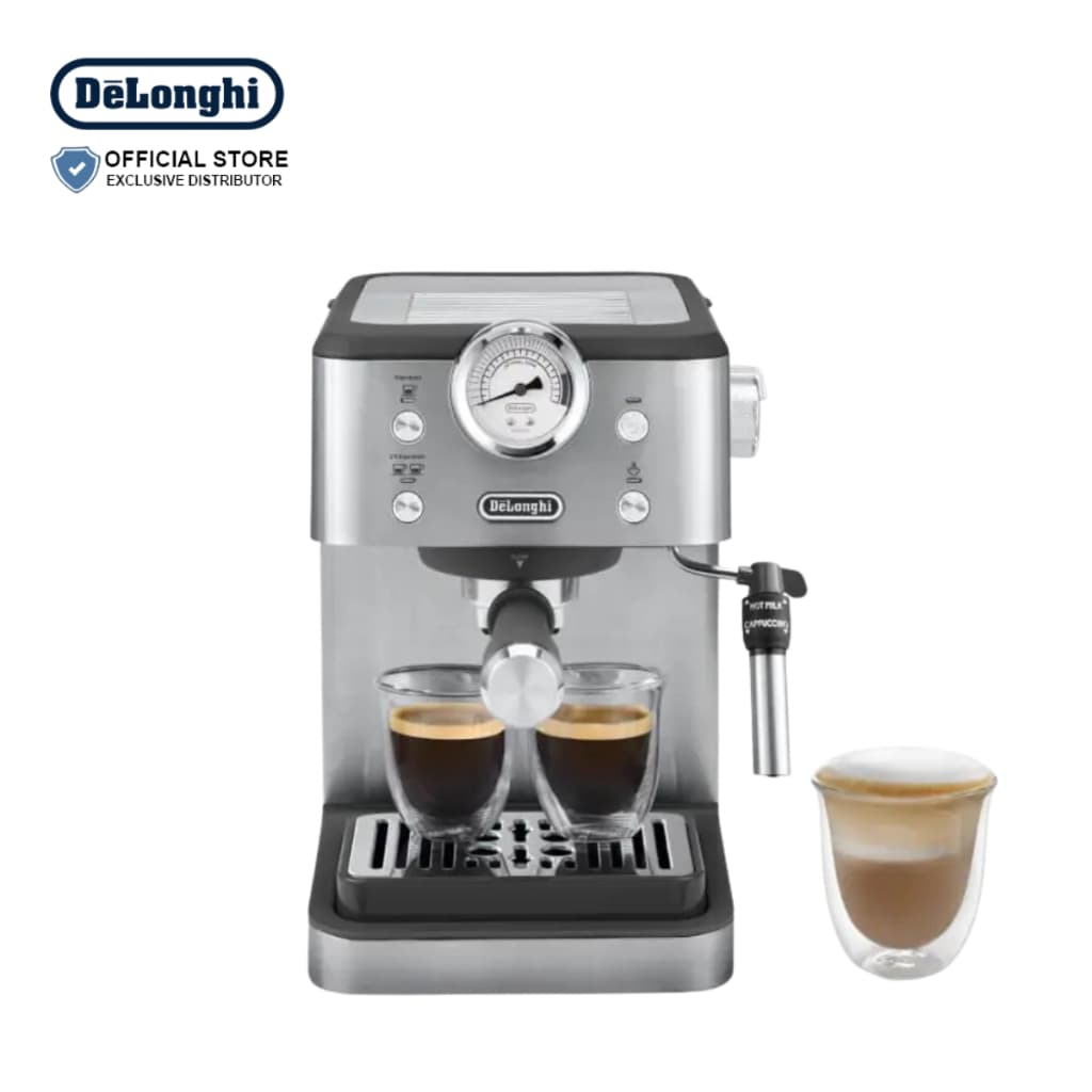 DeLonghi Linea Classic Manual Pump Espresso Coffee Machine EM450.M