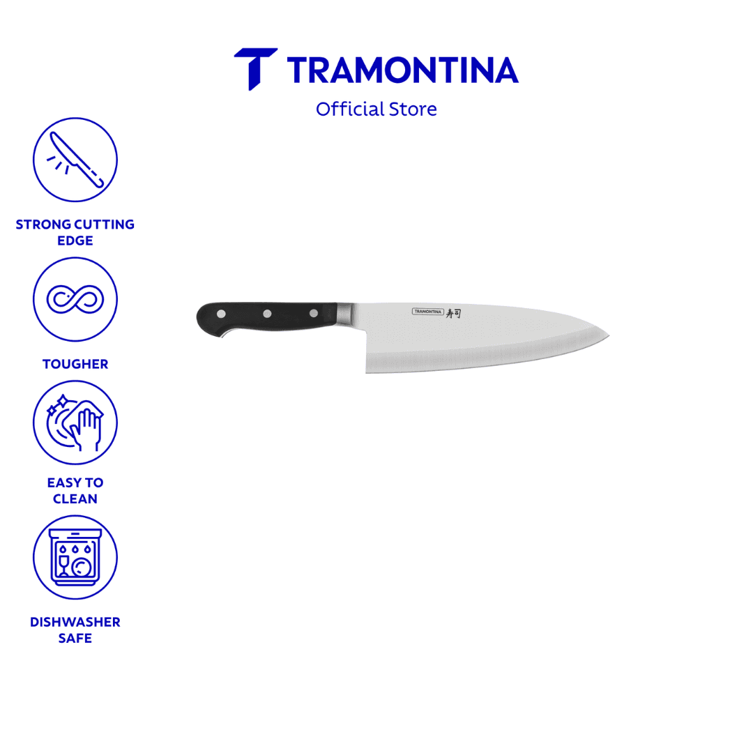 Tramontina Sushi Gold Deba 8" Knife, Stainless Steel