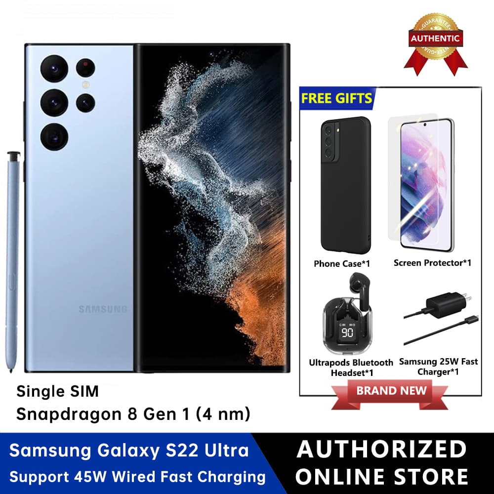 Samsung Galaxy S22 Ultra 5G Smartphone Single Sim 8GB RAM+128GB ROM US Version