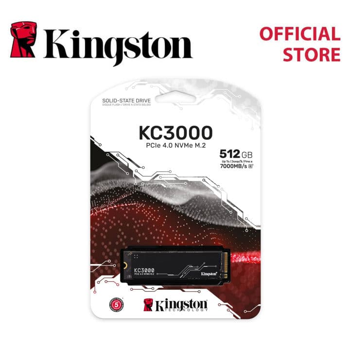 Kingston KC3000 512GB/1024GB/2048GB PCIe 4.0 NVMe M.2 Internal SSD - SSD