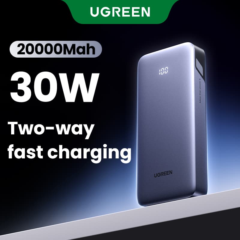 UGREEN 20000mAh 25000mAh Powerbank PD 145W Fast Charging Powerbank 10000mAh PD 20W for Dell Lenovo MacBook Air SAMSUNG S26 S25 Ultra xiaomi iPhone 18 17 pro max Mobile Phones Power Adapter