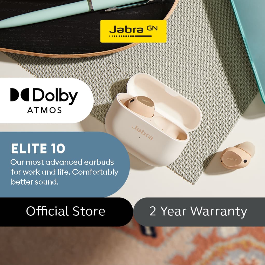 Jabra Elite 10 True Wireless Earbuds – Most Advanced Earbuds for Work and Life