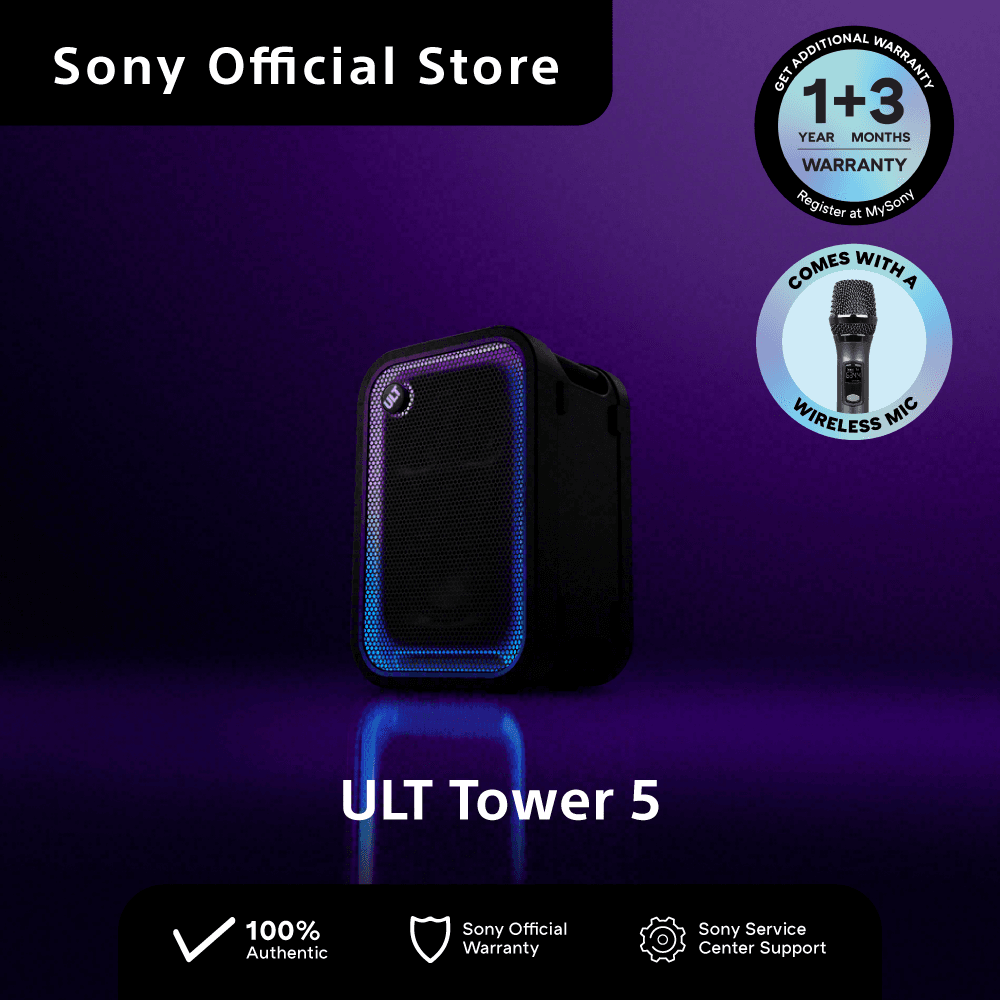 SONY ULT Tower 5 Portable Party Speaker with Wireless Mic