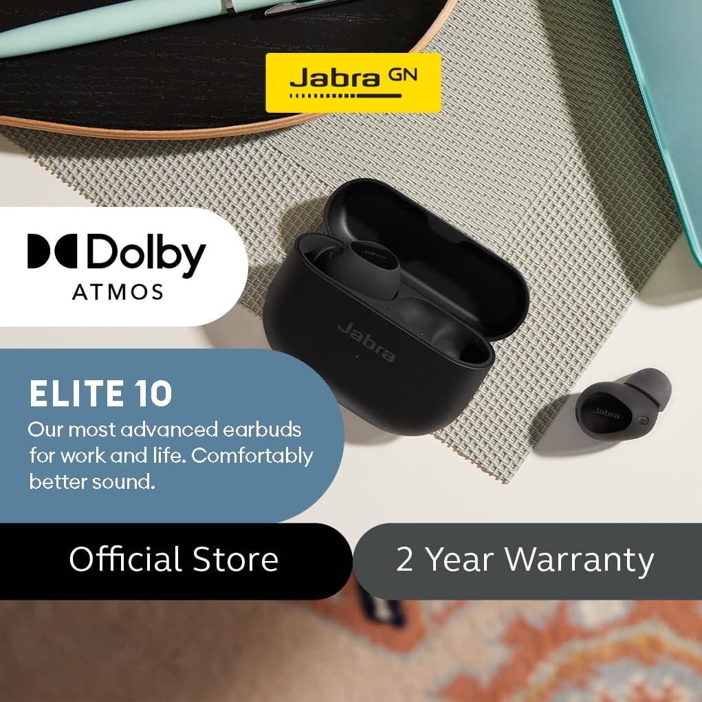 Jabra Elite 10 True Wireless Earbuds – Most Advanced Earbuds for Work and Life