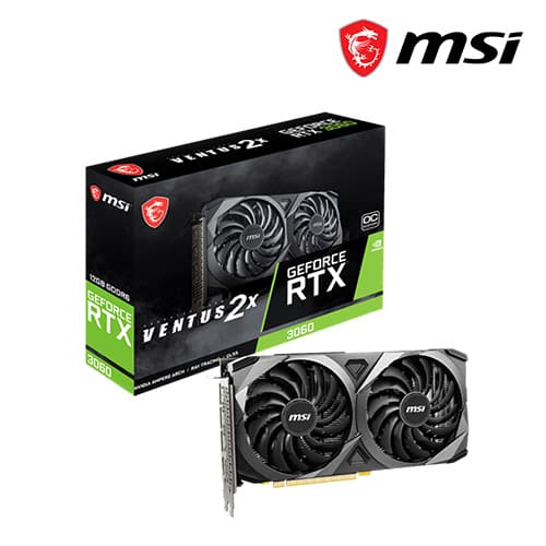 MSI GeForce RTX™ 3060 VENTUS 2X 12G OC Graphics Card - 12GB GDDR6