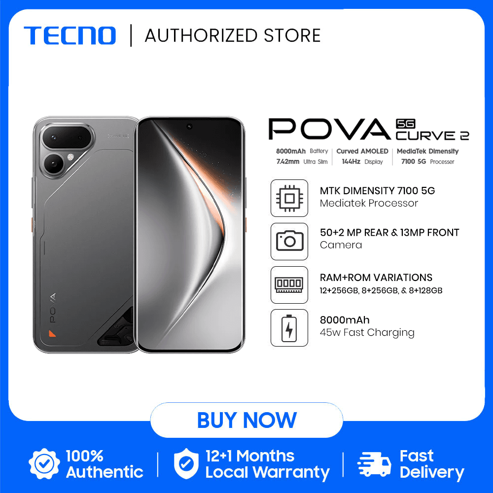 TECNO POVA Curve 2 5G (8GB+256GB) Smartphone
