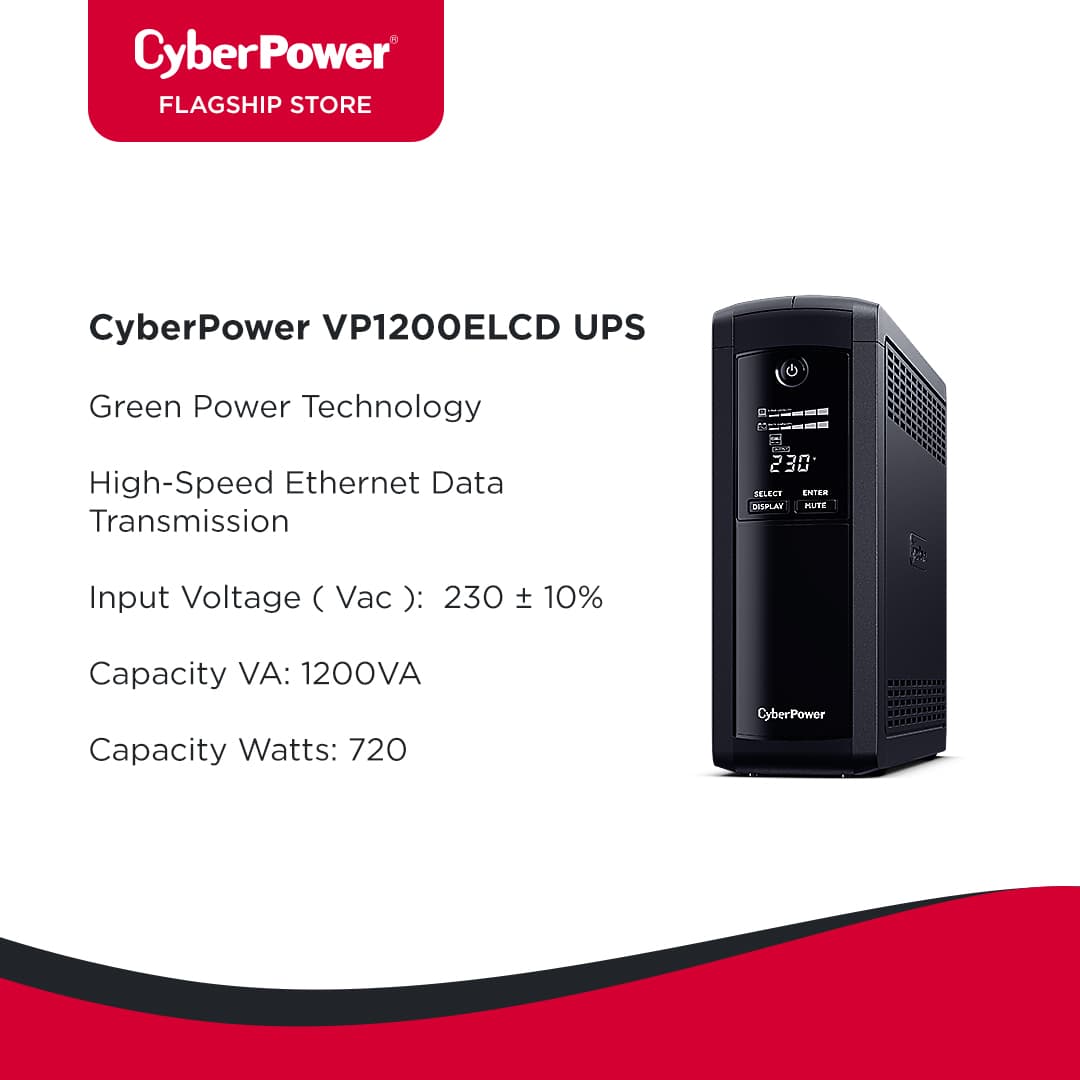 CyberPower UPS VP1200ELCD 1200VA/720W