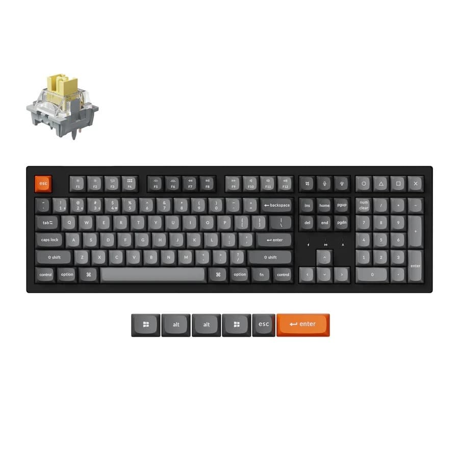 Keychron K10 Max QMK Mechanical Keyboard Full Layout, Tri-mode, RGB, QMK/Launcher, Hotswap