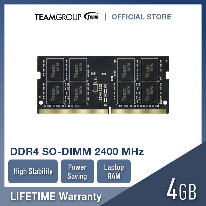 TEAMGROUP Memory Notebook PC4-19200 DDR4 2400MHz 4GB/8GB/16GB CL16-16-16-39