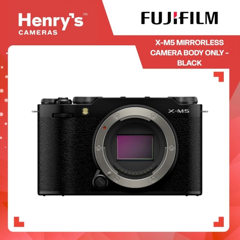 FUJIFILM X-M5 (W/ 15-45MM) BLACK/SILVER DIGITAL CAMERA - Henry's Cameras