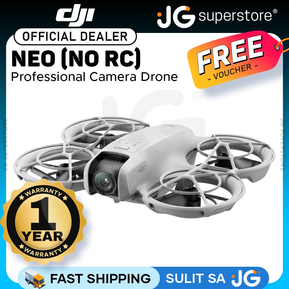 DJI Neo Standard (Single Battery) / Fly More Combo (3-Battery) 4K 30fps 22GB FPV Immersive Drone with Goggles N3 & RC Motion 3 Control, 18 Minutes Max Flight Time, Palm Takeoff / Landing, RTH, QuickShots, Subject Tracking