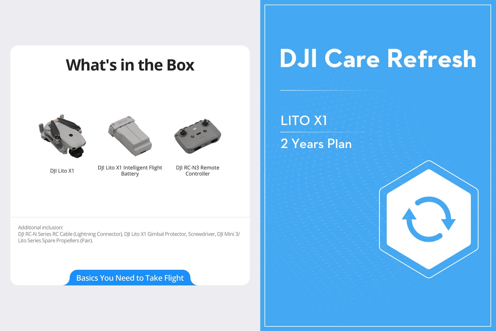 DJI Lito X1 Drone - 1/1.3 Inch Sensor
