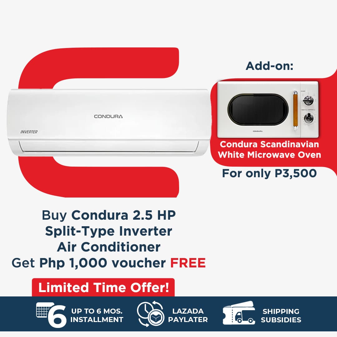 Condura 2.5 HP Split-Type Inverter Air Conditioner