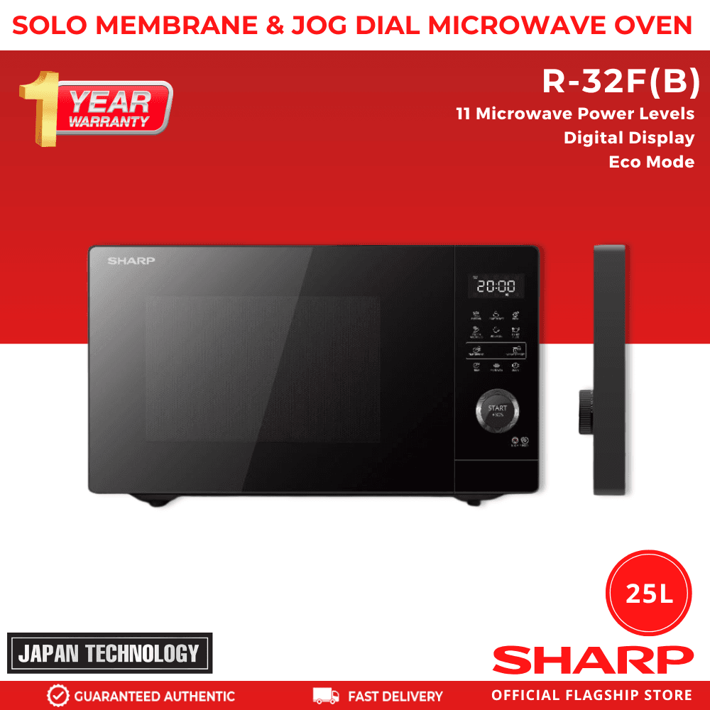 Sharp Microwave Oven R-32F (B) 25 Liters (Latest Model)