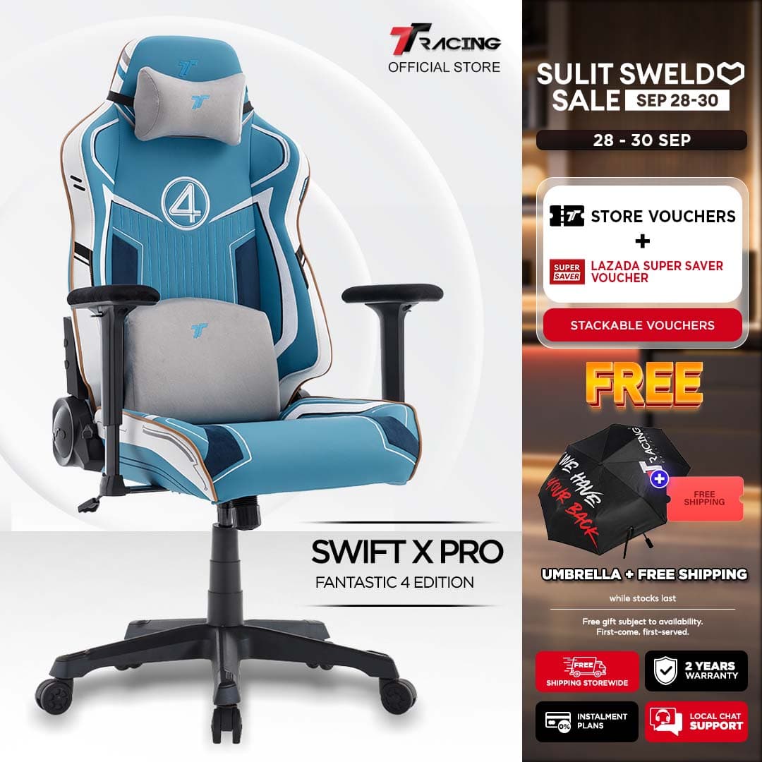 TTRacing Swift X 2020 Swift X Pro Gaming Chair Office Chair Ergonomic Chair Gaming Seat - 2 Years Official Warranty